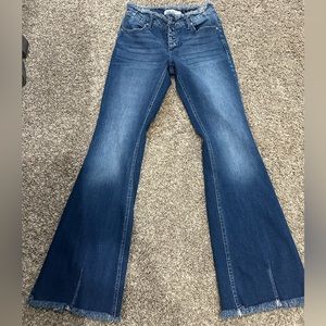 Kancan, flare leg jeans